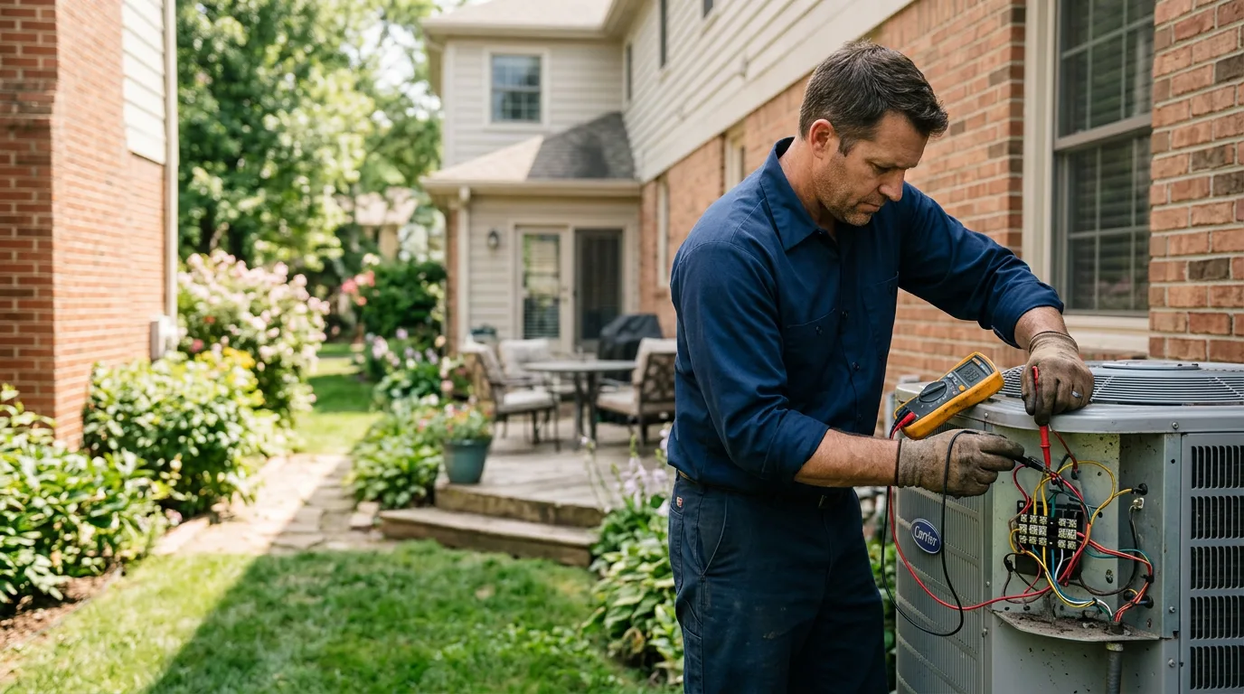 HVAC technician working near Clemons, IA